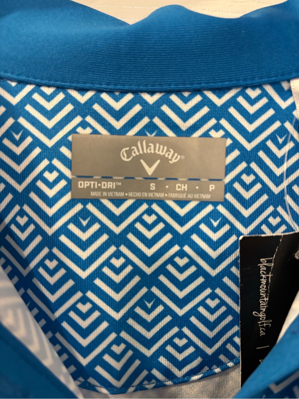 Callaway Golf Blue Geo-Print Top - Picture 7 of 12